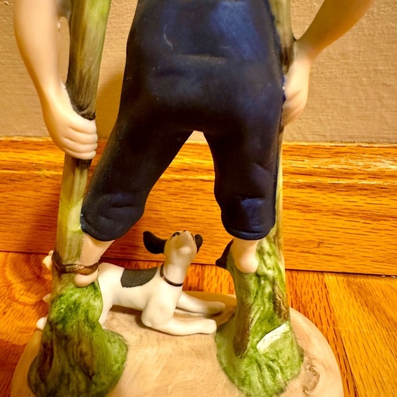 NORMAN ROCKWELL "Boy On Stilts" Fine Porcelain Figurine Danbury Mint 1980 - Picture 7 of 8